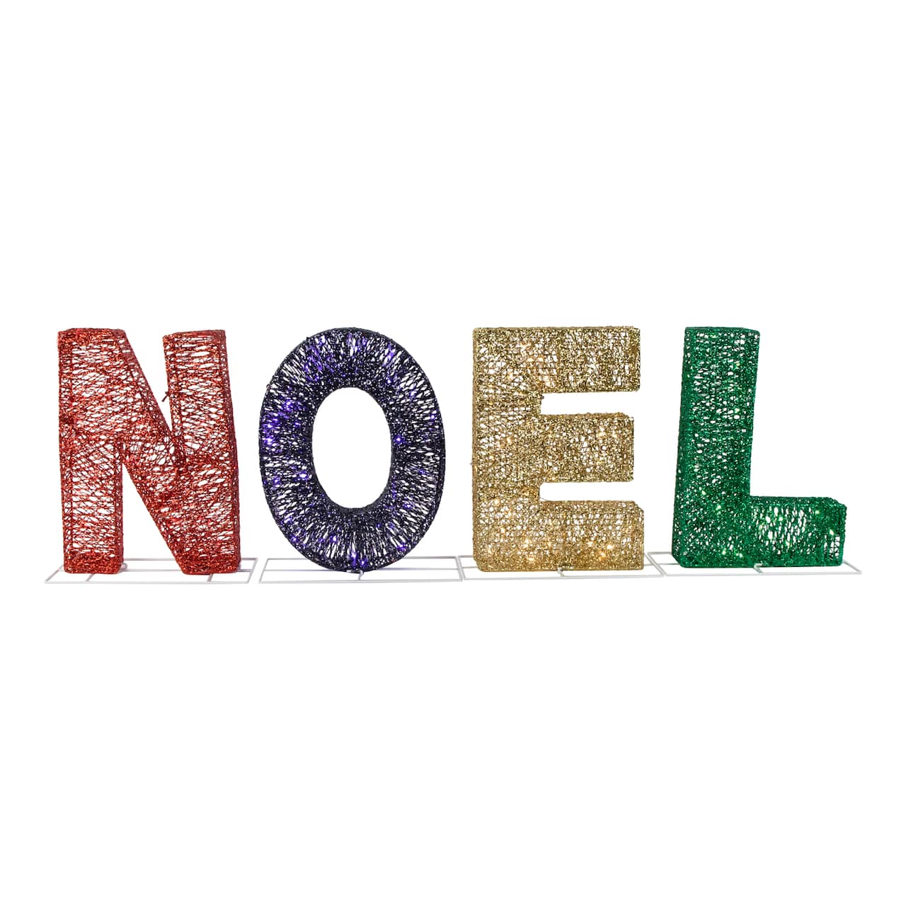 4ft. LED Multicolor Lighted Noel Outdoor Christmas Decoration
